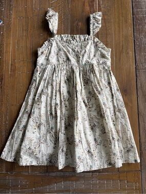 Jamie Kay Cream Floral Sundress with Ruffle Straps